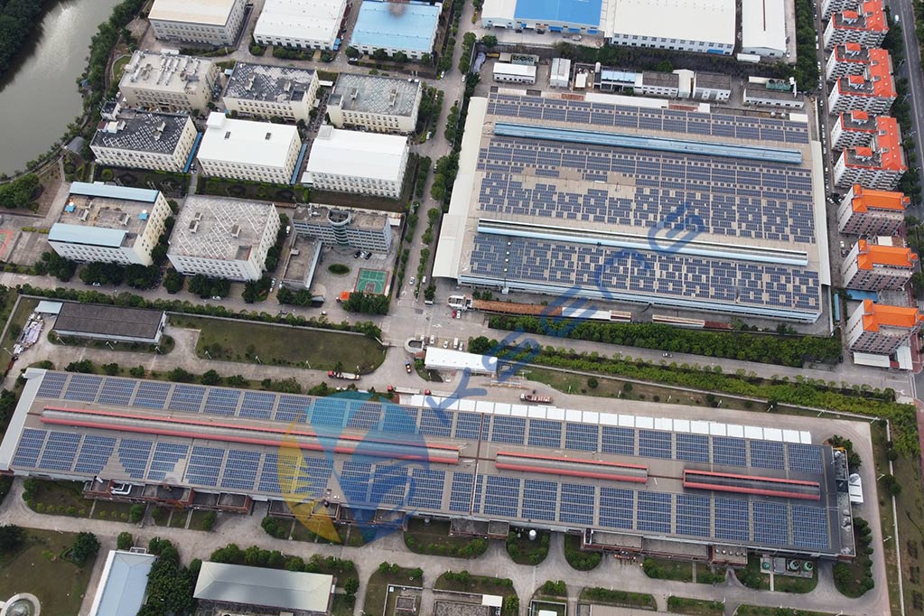 5MW fotovoltaïsche montagebeugel op het dak
