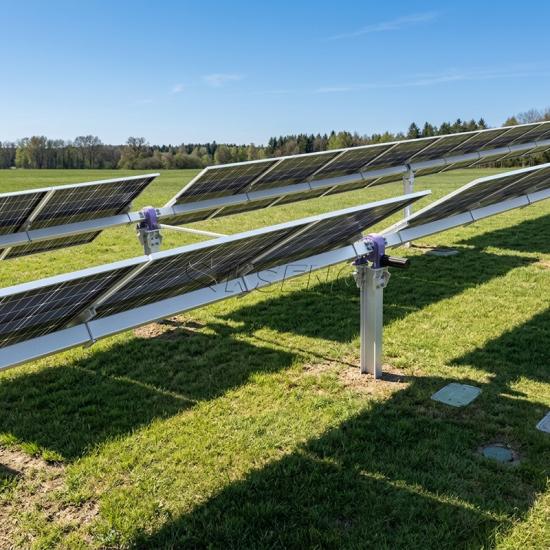 Ground Mounted Solar Tracking System for Utility Scale Solar Farms