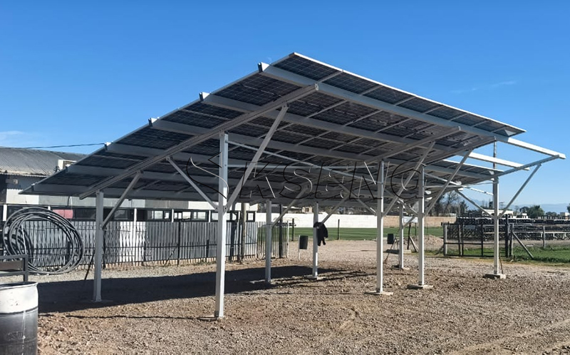 Aluminum solar carport mounting system for outdoor parking areas Aluminum solar carport mounting system for outdoor parking areas