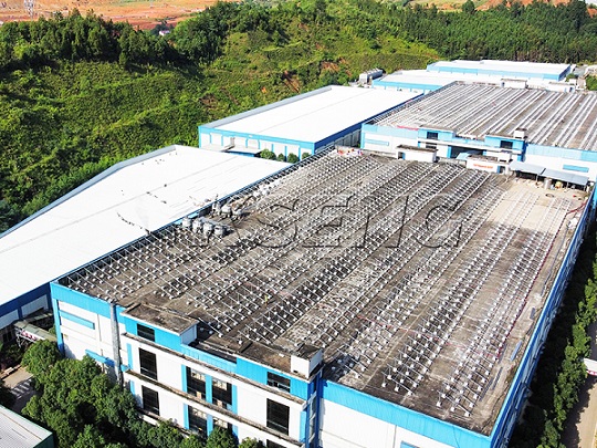 11MW - Aluminium dak zonne-oplossing in China
