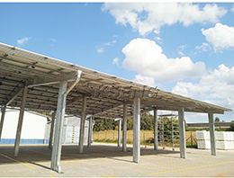 Zonne-carport van 99,8 kW koolstofstaal in Tsjechië