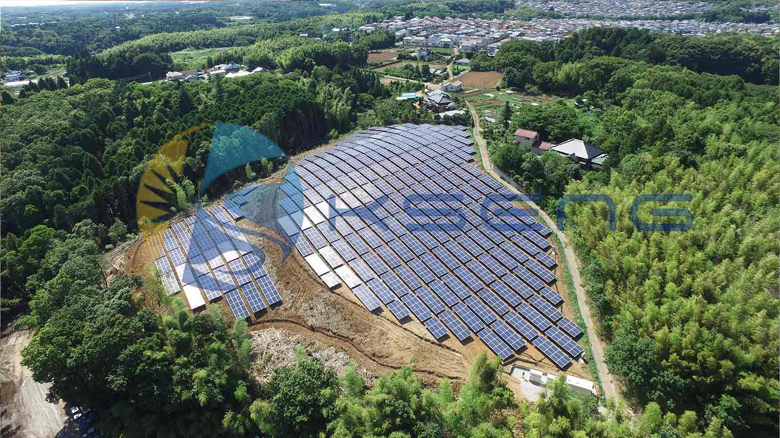  Chiba-ken zonnepaneel grondmontagesysteem 1MW 