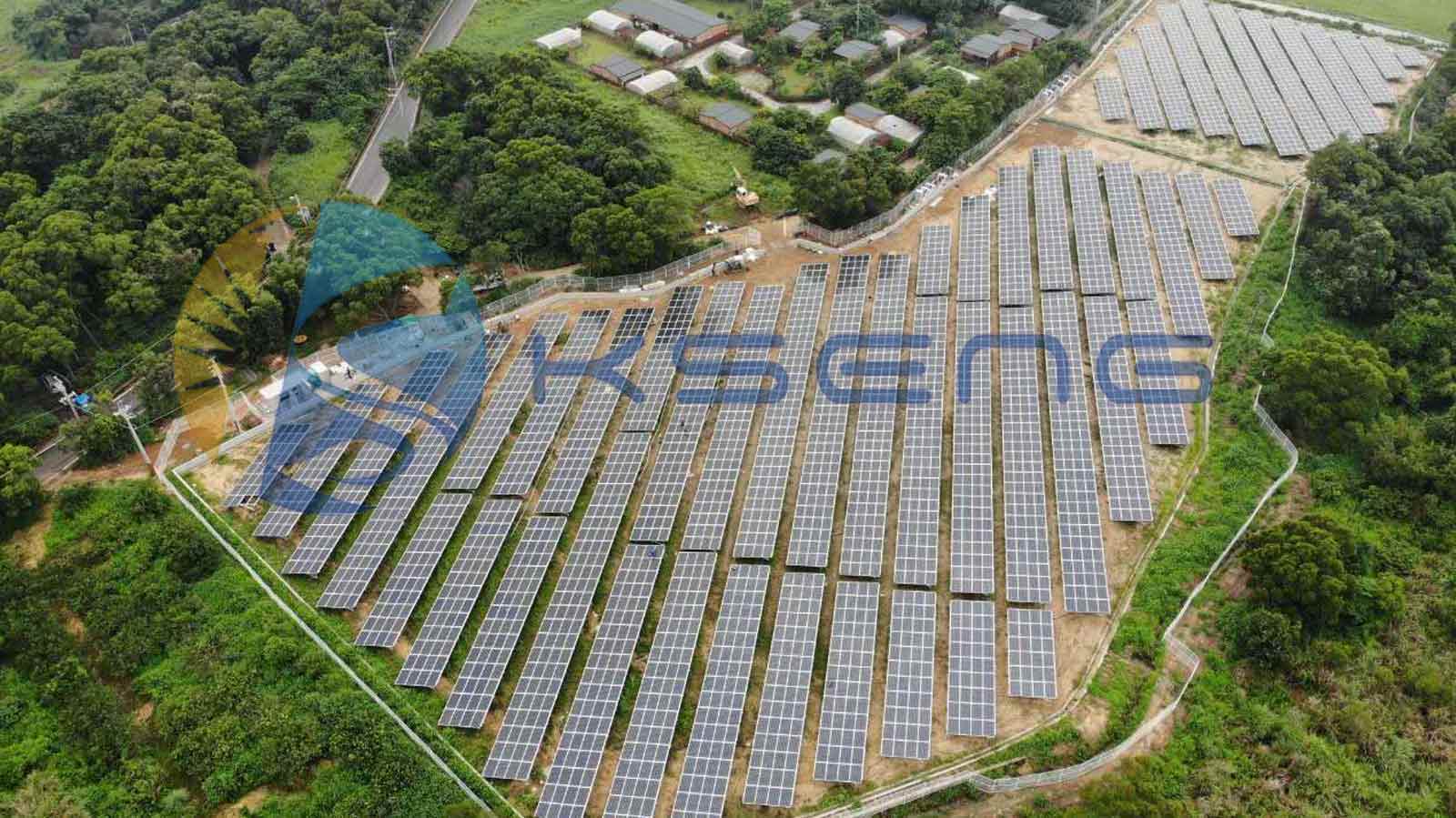 taiwan 1,6 MW —— Grond schroeffundering zonne-montagesysteem
