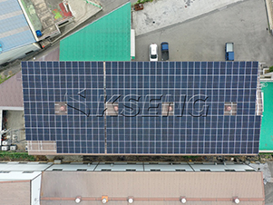 150KW-zonnedakmontageproject in Korea