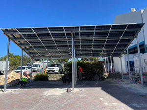 Project voor een 85 kW zonnepaneelsysteem voor een carport in Australië
