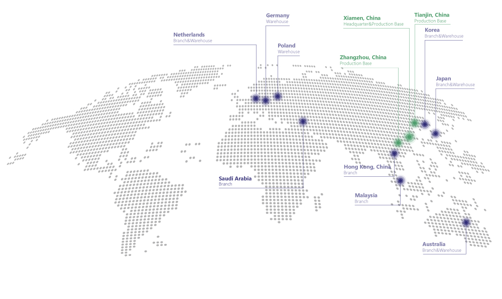 Wereldwijde aanwezigheid
